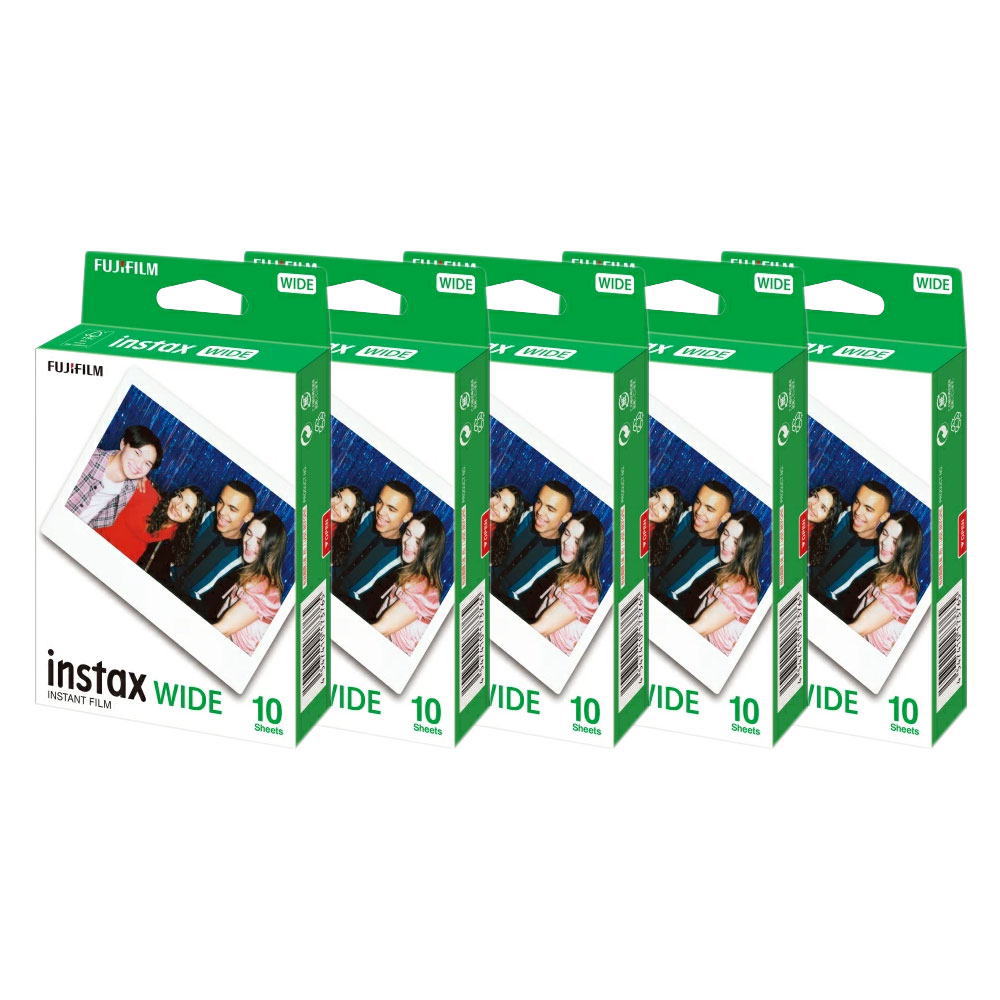 【50枚セット】FUJIFILM　インスタックスワイドフィルム【10枚×5個セット】50枚　instax WIDE KR1 (WIDE用)