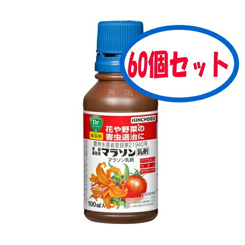 商品特長 植物への薬害が少なく、広範囲の害虫に効果を発揮する代表的な園芸用殺虫剤です。 効果・薬害等の注意 アルカリ性薬剤、銅剤との混用はさけてください。 衛生害虫の駆除には使用しないでください。 ミカンキイロアザミウマに使用する場合、多発生時には効果が劣ることがありますので、初発生をみたら直ちに散布してください。 適用作物群に属する作物またはその新品種に本剤をはじめて使用する場合は、使用者の責任において事前に薬害の有無を十分確認してから使用してください。なお、普及指導センター、病害虫防除所または販売店等と相談することが望ましいです。 有効成分 マラソン 薬剤登録 農林水産省登録第21940号 性状 淡黄色澄明可乳化油状液体 剤型 乳剤 JANコード 4975292030522 安全使用上の注意 メガネ着用 体調のすぐれない時は散布しないでください。 誤飲に注意してください。 散布液調製時には保護眼鏡を着用し、薬剤が眼に入らないように注意してください。眼に入った場合は直ちに水洗し、眼科医の手当を受けてください（刺激性）。 皮ふに付着しないように注意してください。皮ふに付いた場合は直ちに石けんでよく洗い落としてください（弱い刺激性）。 かぶれやすい人は取扱に十分注意してください。 自動車、壁などの塗装面に散布液がかからないように注意してください（変色）。 作業中や、散布当日は散布区域に小児やペットが立ち入らないように配慮してください。風向きなどを考え周辺の人家、洗濯物、ペット、玩具などに散布液がかからないように注意してください。 散布液が水槽、池、河川などに入らないように注意してください。 蚕に対して影響がありますので周辺の桑葉にはかからないようにしてください。 ミツバチに対して影響があるので以下のことに注意してください。 ・ミツバチの巣箱及びその周辺にかからないようにしてください。 ・受粉促進を目的としてミツバチ等を放飼中の施設や果樹園等では使用をさけてください。 ・養蜂が行なわれている地区では周辺への飛散に注意する等、ミツバチの危害防止に努めてください。 使用後の空容器は3回以上洗浄してから処理してください。 治療法：硫酸アトロピン製剤及びPAM製剤の投与が有効です。 魚毒性： 水産動植物（甲殻類）に影響を及ぼす恐れがありますので、河川、養殖池等に飛散・流入しないよう注意して使用してください。 使用残りの薬液が生じないように調整を行い、使い切ってください。また、空容器、空袋等は水産動植物等に影響を与えないよう適切に処理してください。