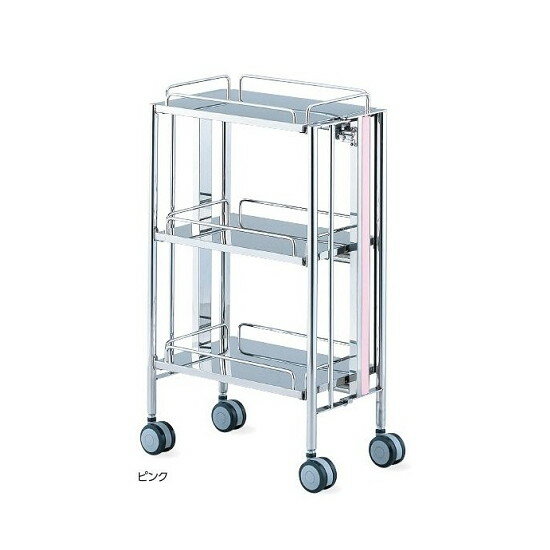 送料無料 折りたたみ式器械台 手摺付Ｗ６００×Ｄ４５０×Ｈ８００ｍｍ MY-1510A 折りたたみ式器械台 手摺付 MY-1510A （600×450×800mm）