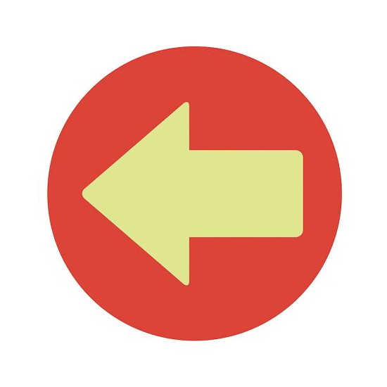 ヒサゴ　フロア誘導シール　矢印　丸　レッド　3シート入 　SR028　4902668647695