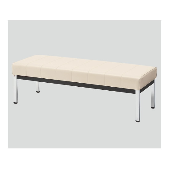 【法人様限定品 代引き不可 送料無料】ナビス（アズワン）　ユニバーサルロビーベンチ（背無し）　ミルク　AS-1839W　4580110263312