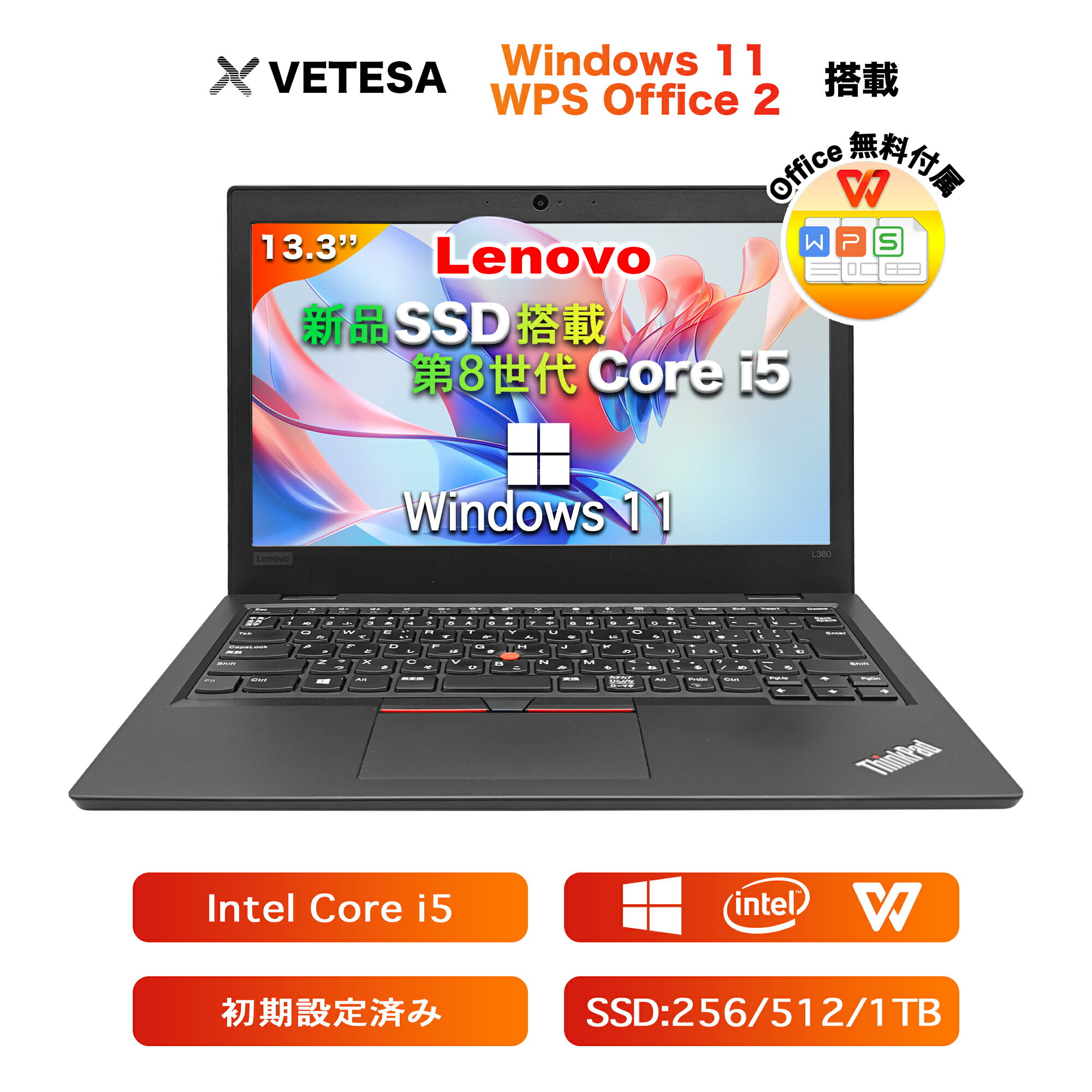 Ρȥѥ :16GB SSD:512GB WPS windows11 ǽCPU 8 ƥ Core i5 L380꡼  13.3 ѥ Ρ ܸ쥭ܡ/ WIFI / Bluetooth / USB3.0 / HDMI / WEB ˭٤³ü 鿴Ը