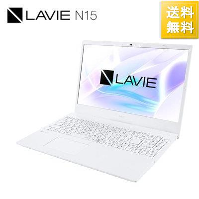 NEC ノートパソコン 15.6型 LAVIE N15 N1510AAW PC-N1510AAW パールホワイト AMD Athlon メモリ4GB HDD500GB 2020年夏モデル