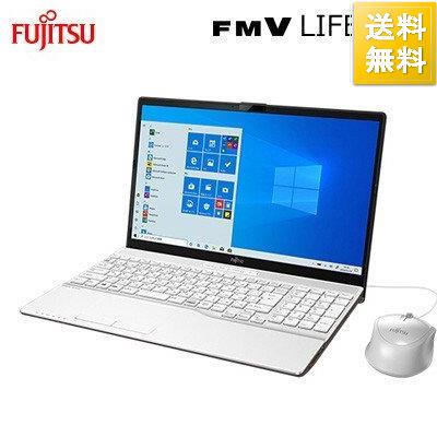 富士通 15.6型ワイド ノートパソコン FMV LIFEBOOK AH42E1 AMD Athlon 256GB SSD FMVA42E1W1 プレミアムホワイト 2020年5月モデル