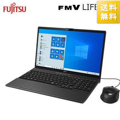 富士通 15.6型ワイド ノートパソコン FMV LIFEBOOK AH42E1 AMD Athlon 256GB SSD FMVA42E1B1 ブライトブラック 2020年5月モデル