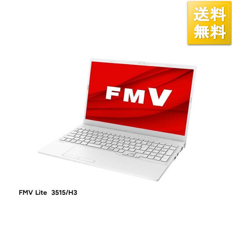 富士通 FUJITSU ノートパソコン FMV Lite 3515H3 アーバンホワイト [15.6型 Win11 Home Celeron メモリ：8GB SSD：256GB Of…