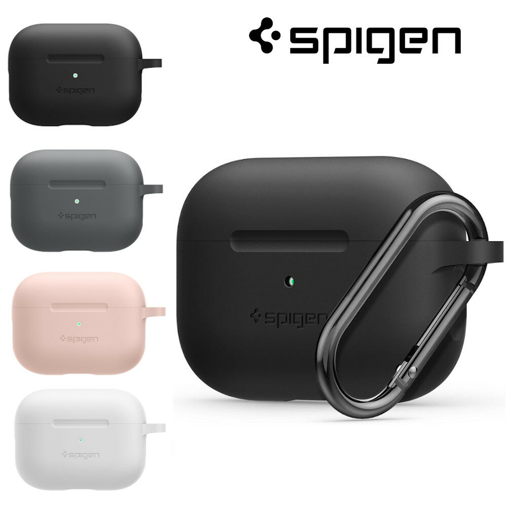 【在庫限り】Spigen AirPods Proケース シリコンフィット シュピゲン エアーポッズプロ ケース エアーポッズプロケース AirPodsproケース シリコン シリコンケース シリコンカバー イヤホン 収納ケース イヤホンケース ワイヤレス充電 シンプル おしゃれ