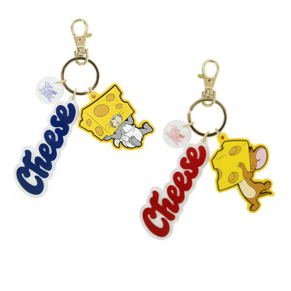 TOM and JERRY Cheeseチャーム トムとジェリー キーホルダー キーリング キャラクター キーチャーム トムとジェリー グッズ タフィー キーホルダー キャラクターのサムネイル