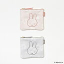 MIFFY FLOWER フラットポーチ ミッフィー グッズ 大人 プレゼント ミッフィー ポーチ ミッフィー ポーチ 小物入れ フラットポーチ 化粧ポーチ コスメポーチ バッグポーチ かわいい キャラクター ポーチ(4)