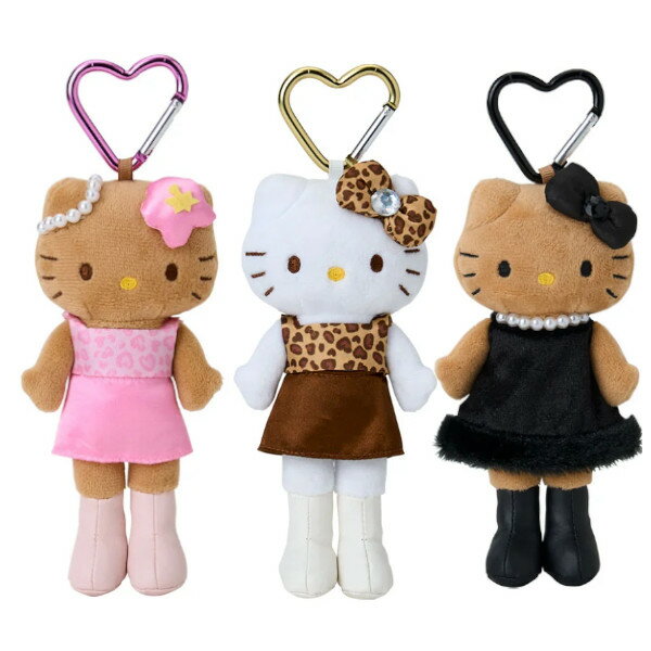 ハローキティ スタイルアップマスコット キティちゃん キーホルダー キティちゃんグッズ大人 キーチャーム　ギャルキティ　日焼けキティちゃん　ヒョウ柄キティのサムネイル