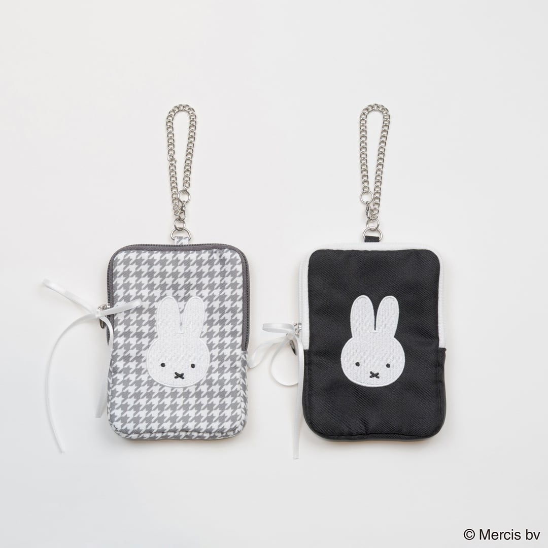 Rakuten - MIFFY Chidori＆Monotone コイン＆パスケース ミッフィー グッズ 大人 プレゼント ミッフィー パスケース ミッフィー 定期入れ ミッフィー コインケース パスケース キャラクター パスケース コインケース パスケース 小銭入れ付き 定期入れ レディース 小銭入れ