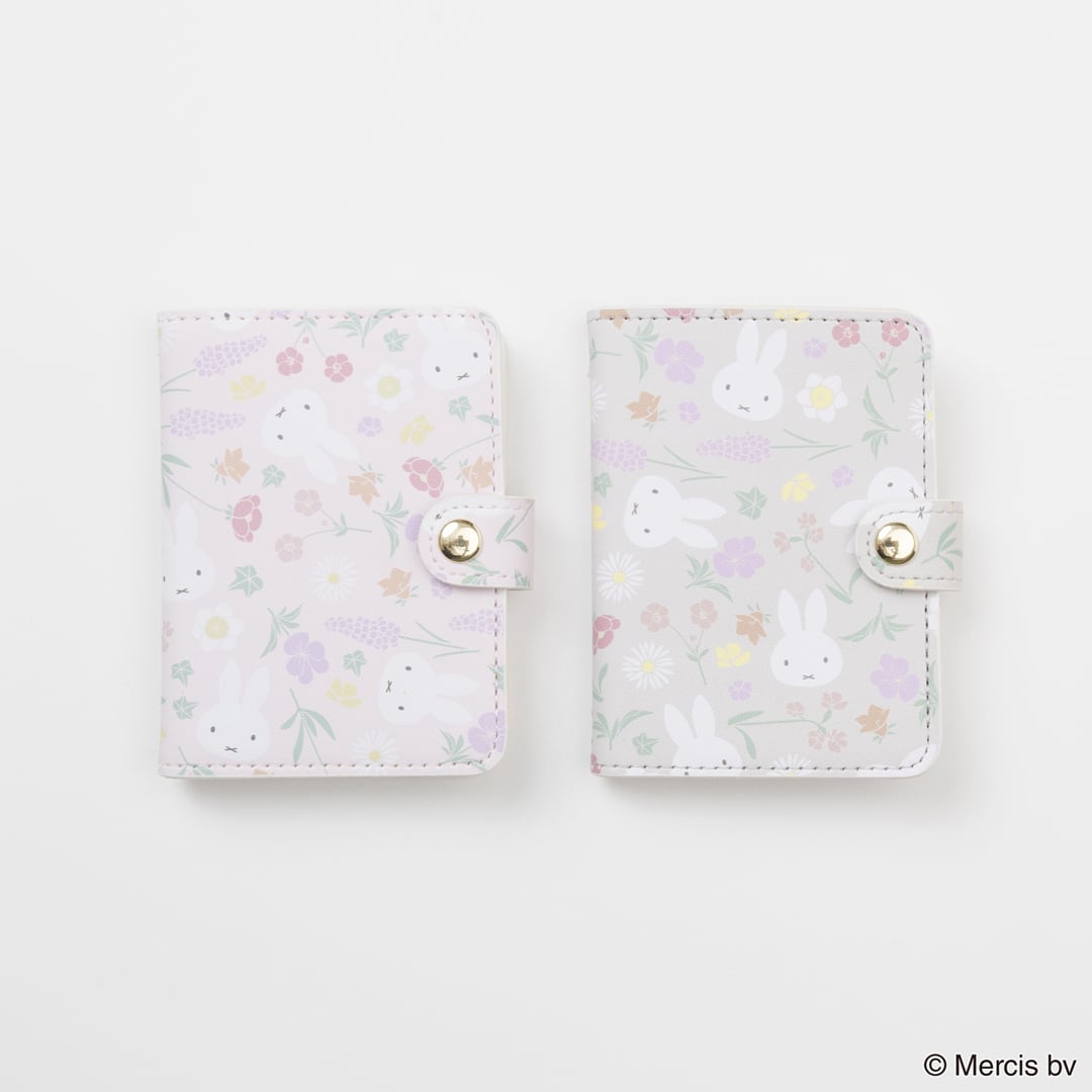 Rakuten - MIFFY Floral pattern カードケース ミッフィー グッズ 大人 ミッフィー カード ケース カードケース 大容量 キャラクター カードファイル ポイントカードケース カードケース 手帳型 カードケース レディース