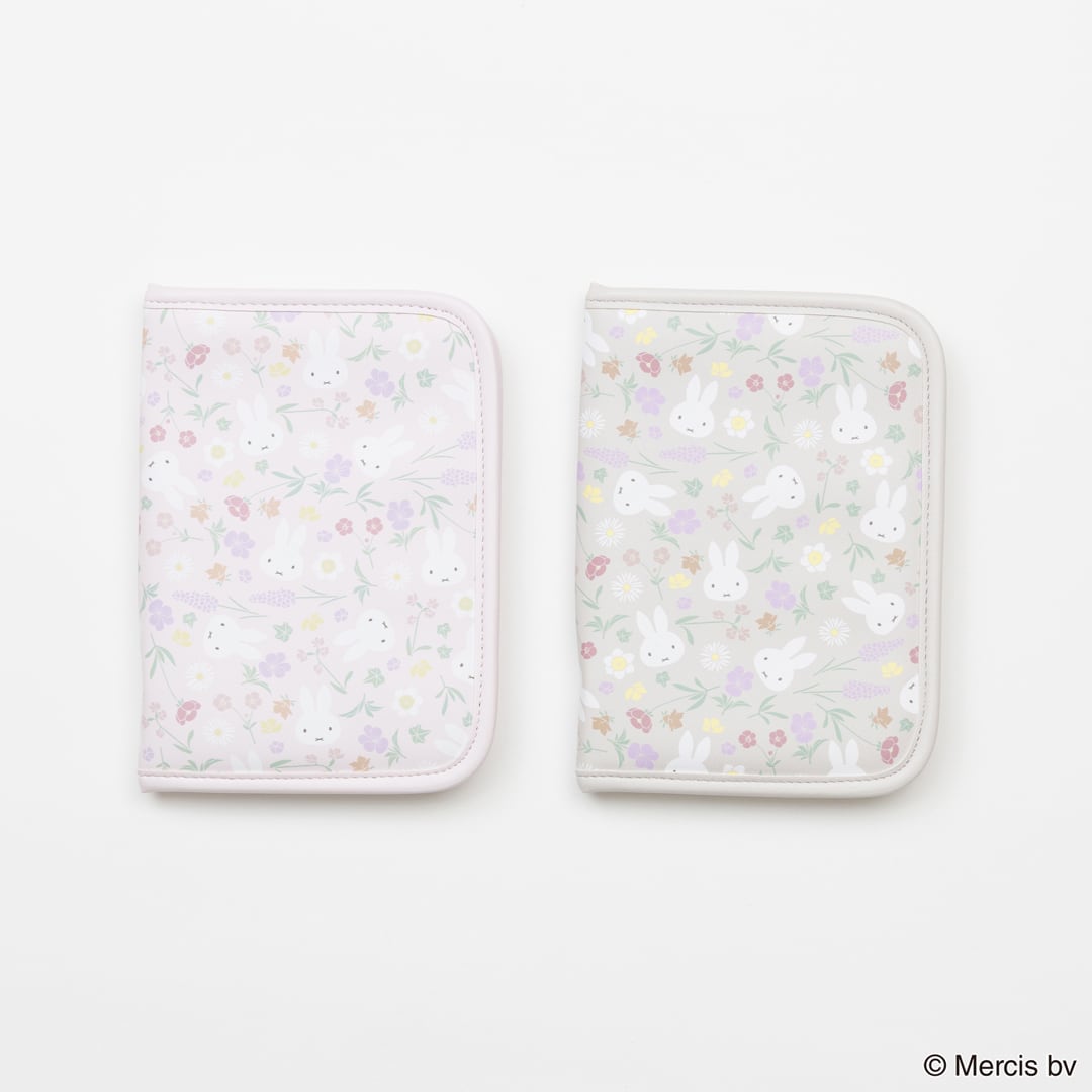 MIFFY Floral pattern マルチケース お薬手帳 ミッフィー お薬手帳 キャラクター お薬手帳 ケース かわいい 通帳ケース キャラクター 通帳...