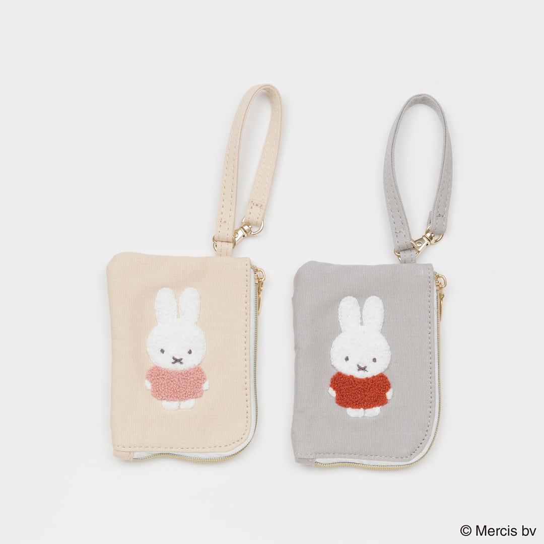 MIFFY RED＆PINK コイン＆パスケース ミッフィー グッズ 大人 プレゼント ミッフィー パスケース ミッフィー 定期入れ ミッフィー コインケース パスケース キャラクター パスケース コインケース パスケース 小銭入れ付き 定期入れ レディース 小銭入れ