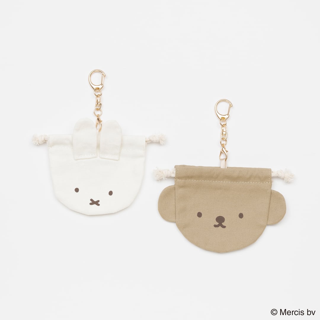 BRUNA BASIC MINI 巾着チャーム ミッフィー グッズ 大人プレゼント ミッフィー ポーチ ミッフィー キーホルダー ミニポーチ キャラクター ミニポーチ キーホルダー ボリス グッズ 小さい ポーチ 小物入れ ミニ巾着 小さい 巾着