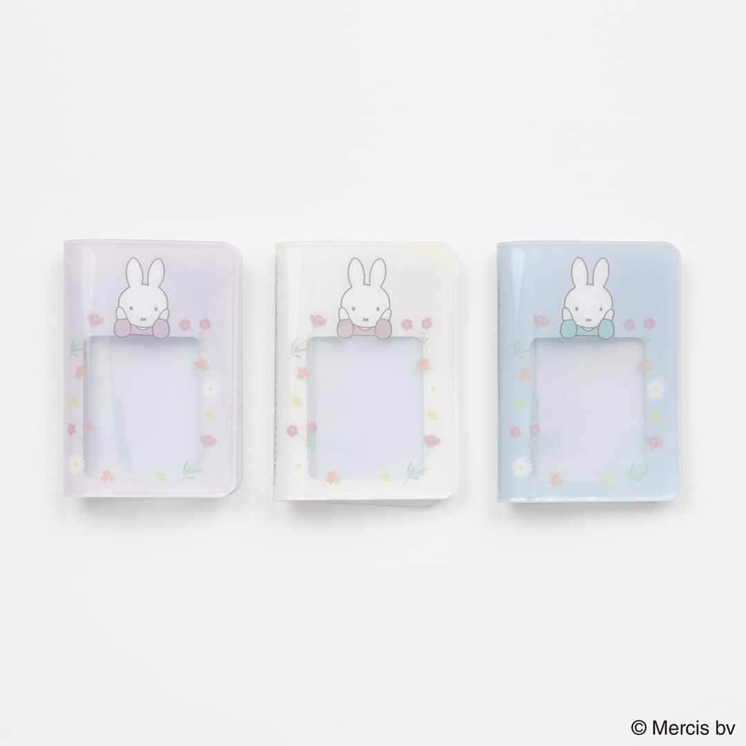 MIFFY FLOWER PVCカードケース ミッフィー グッズ 大人 ミッフィー カード ケース カードケース 大容量 キャラクター カードファイル ポイントカードケース カードケース 手帳型 カードケース レディース