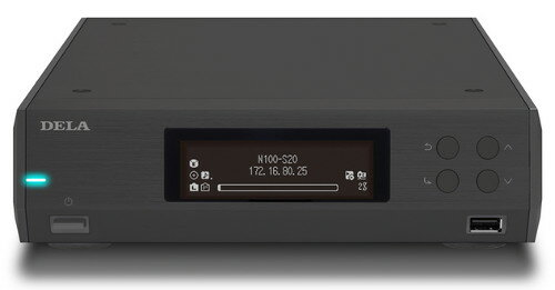 DELA デラ N100-S20B-J(SSD 2TB×1)ブラック ハーフサイズデジタルミュージックライブラリー 新品 DELA デラ N100-S20B-J(SSD 2TB×1)ブラック ハーフサイズデジタルミュージックライブラリー 新品