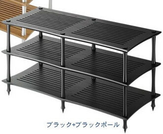 QUADRASPIRE クアドラスパイア Q4D Vent Twin Q4DVT/BK（ブラック）オーディオラック 1セット 新品