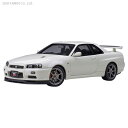 送料無料◆オートアート 77406 1/18 日産 スカイライン GT-R （R34） Vスペック II （ホワイトパール） ミニカー （ZM103808）