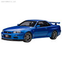 送料無料◆オートアート 77408 1/18 日産 スカイライン GT-R （R34） Vスペック II （ベイサイドブルー） ミニカー （ZM103810）