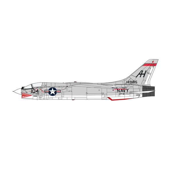 ハセガワ 07524 1/48 F-8E クルーセイダー “VF-111 サンダウナーズ” プラモデル （ZS112160）