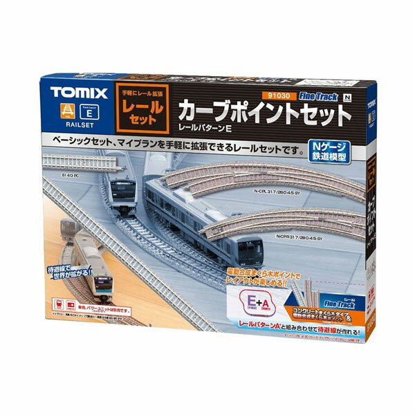 送料無料◆91030 TOMIX トミックス レールセットカーブポイントセット Nゲージ 鉄道模型（ZN114841）