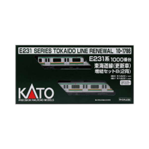 10-1786 KATO カトー E231系1000番台東海道線 (更新車) 増結セットB(2両) Nゲージ 鉄道模型 【1月予約】