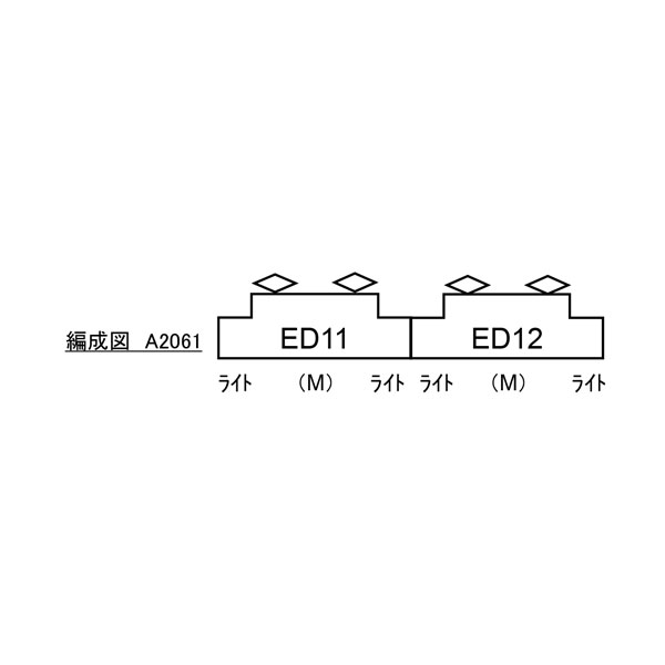 送料無料◆A2061 マイクロエース 相模鉄道 ED11＋ED12 角型テールライト 重連セット Nゲージ 鉄道模型（ZN116138）