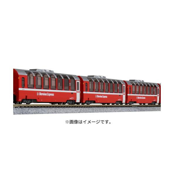 10-1655 KATO カトー レーティッシュ鉄道 (ベルニナ急行(新ロゴ)) 基本セット(3両) Nゲージ 鉄道模型（ZN118669）