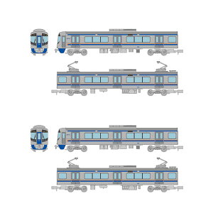 送料無料◆セット販売 323631×2 トミーテック わたしの街鉄道コレクション (MT06) 西日本鉄道 2両セット×2 1/150(Nゲージスケール) 鉄道模型（ZN120794）