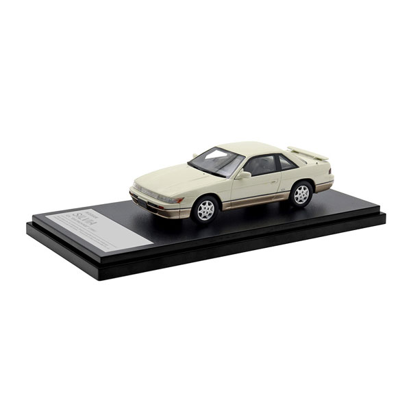 送料無料◆ハイストーリー 1/43 NISSAN SILVIA Q’s “DIA PACKAGE” (1991) ウォームホワイトツートン ミニカー HS450WH （ZM123468）