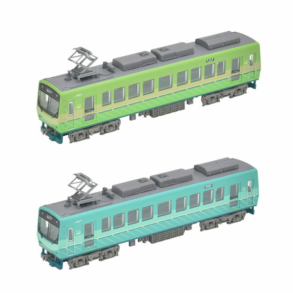 セット販売 330523/330516 トミーテック 鉄道コレクション 叡山電車700系 リニューアル 711号車 (緑)＋712号車 (緑) 1/150(Nゲージスケール) 鉄道模型（ZN126579）のサムネイル