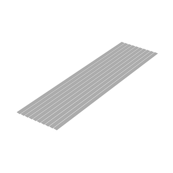 WAVE OM-476 プラ＝材料 (グレー) 細切り板 0.5×6.0mm 10本入 プラ板 （ZV126437)
