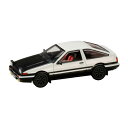 ホビージャパン 1/64 トヨタ スプリンター トレノ GT APEX (AE86) JDM Style カーボンボンネット ホワイト/ブラック ミニカー HJ641052BWB 【6月予約】