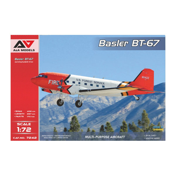 送料無料◆A＆Aモデルズ 1/72 バスラー BT-67 ターボプロップ多用途航空機 プラモデル MDVAAM7242 （ZS128312）