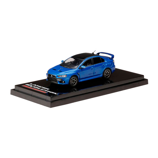 ホビージャパン 1/64 三菱ランサーエボリューション X FINAL EDITION エンジンディスプレイモデル付き ライトニングブルーマイカ/ブラックルーフ ミニカー HJ642053CBL （ZM131158）