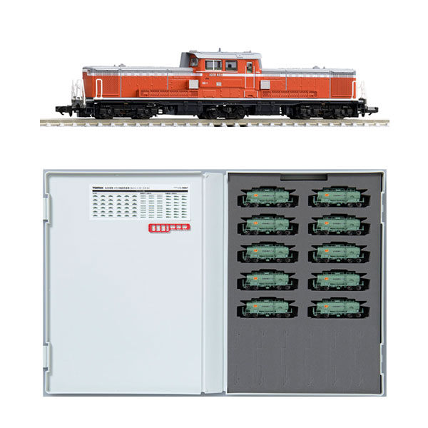 送料無料◆セット販売 2258/98867 TOMIX トミックス JR DD51-800形 ディーゼル機関車 (愛知機関区)＋私有 タキ1900形貨車 (セメントターミナル) セット(10両) Nゲージ 鉄道模型 【12月予約】のサムネイル