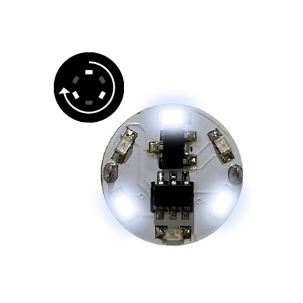 LEDモジュール (磁気スイッチ付き) 3LED回転点灯 白 ワンダーウェイ商事 【7月予約】
