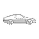 フジミ 頭文字Dシリーズ No.001 1/24 トレノ前期型1600GT APEXAE86 藤原拓海 新金型追加 プラモデル (ZS135708)