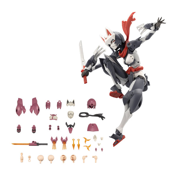 送料無料◆無限邂逅メガロマリア 風魔＋メタモルフォーゼユニット エクスアーマーニンジャフォックス プラモデル セット販売 コトブキヤ 【2月予約】
