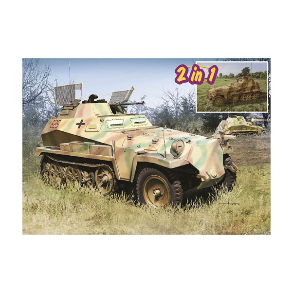 送料無料◆ドラゴン 1/35 WW.II ドイツ軍 Sd.Kfz.250/9 2cm砲搭載装甲偵察車 Sd.Kfz. 250/Z車体付属 プラモデル DR6859 【1月予約】