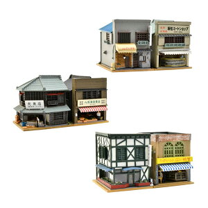 送料無料◆セット販売 335481/335498/335504 トミーテック 建物コレクション 建コレ191 魚屋・八百屋1R+建コレ192 BAR・肉屋1R+建コレ193 喫茶店・パン屋1R 1/150(Nゲージスケール) 鉄道模型 【7月予約】