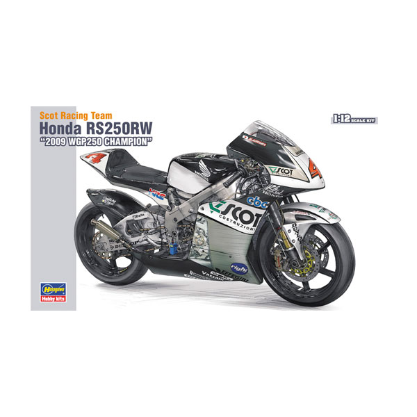 ハセガワ 1/12 スコット レーシングチーム ホンダ RS250RW “2009 WGP250 チャンピオン” プラモデル BK1 （ZS146779）