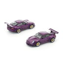 POP RACE × Enigma 1/64 RWB (ラウヴェルト・べグリフ) ポルシェ・997 (パープル) ミニカー PRE015 【11月予約】|詳細画像