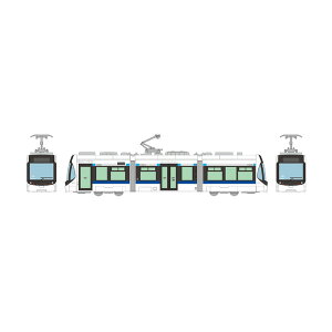 337287 トミーテック 鉄道コレクション 富山地方鉄道市内軌道線 T100形 (第3編成) 103号車 1/150(Nゲージスケール) 鉄道模型 【10月予約】