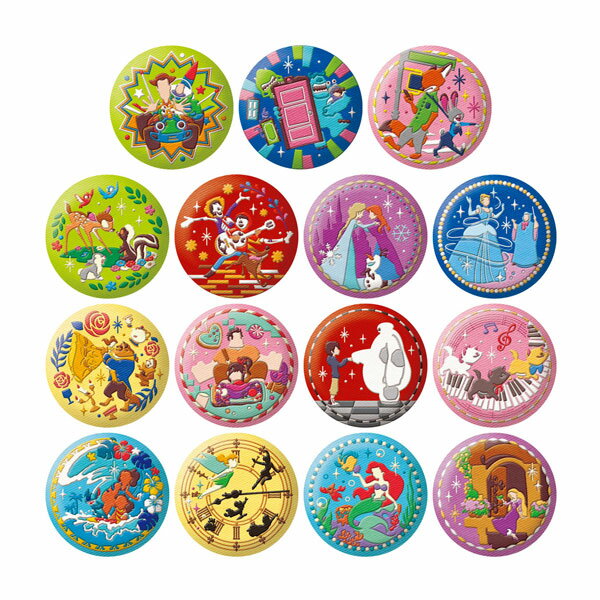 Disney Characters 刺繍缶バッジビスケット2 食玩 バンダイ (1BOX) 【12月予約】のサムネイル