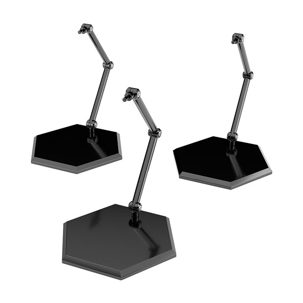 THE シンプルスタンド×3 BLACK (フィギュア＆模型用) (HEX)タイプ グッドスマイルカンパニー 【2月予約】
