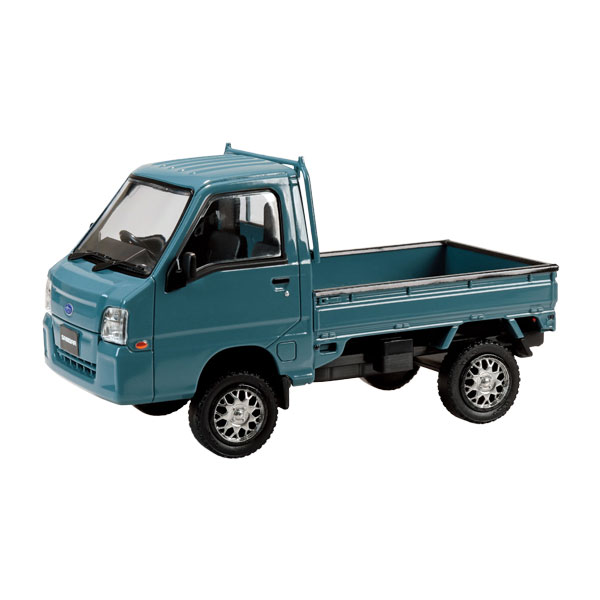アオシマ 楽プラ スナップキット No.05CU-BG 1/32 スバル サンバー トラック カスタムホイール (ブルー..