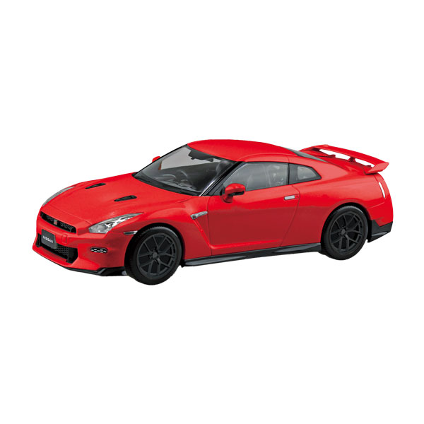 乐天商城 - アオシマ 楽プラ ニッサン R35 NISSAN GT-R 2024 カスタムホイール (レッド) プラモデル スナップキット No.03CU-RD （ZS161542）