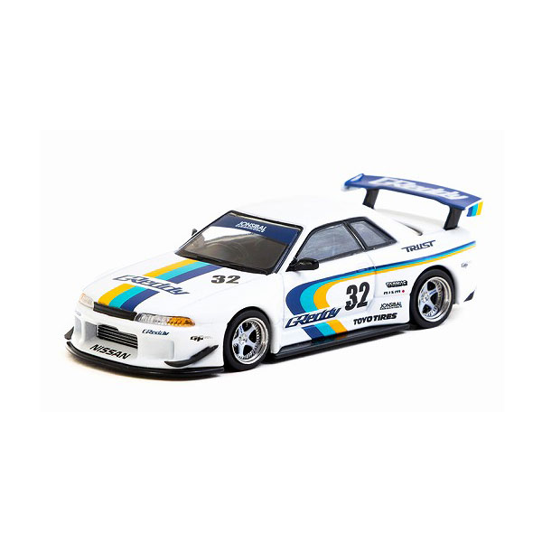 乐天商城 - ターマック 1/64 日産 スカイライン GT-R R32 ワイドボディ ジョンシバル デザインワークス リミテッドエディション ミニカー T64G-061-GDY （ZM162223）